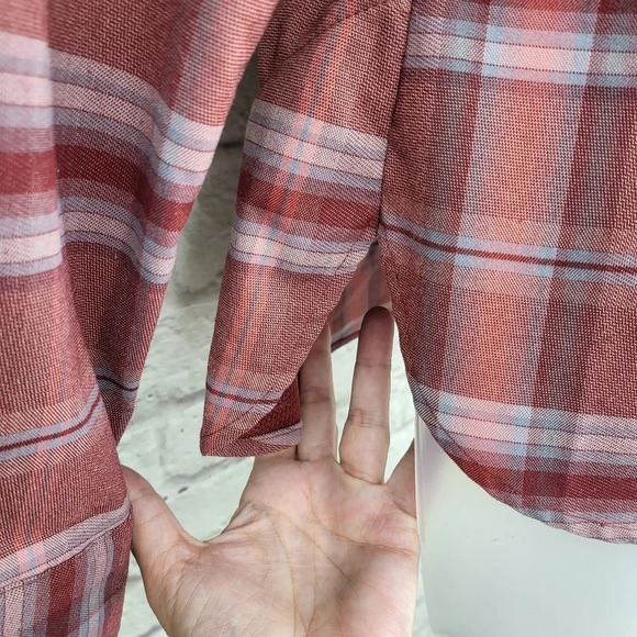 COLUMBIA Silver Ridge Long Sleeve Flannel Button Up Shirt Size Small - Picture 8 of 15